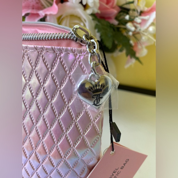 Juicy Couture Pink Iridescent Cosmetics Bag - Picture 3 of 8